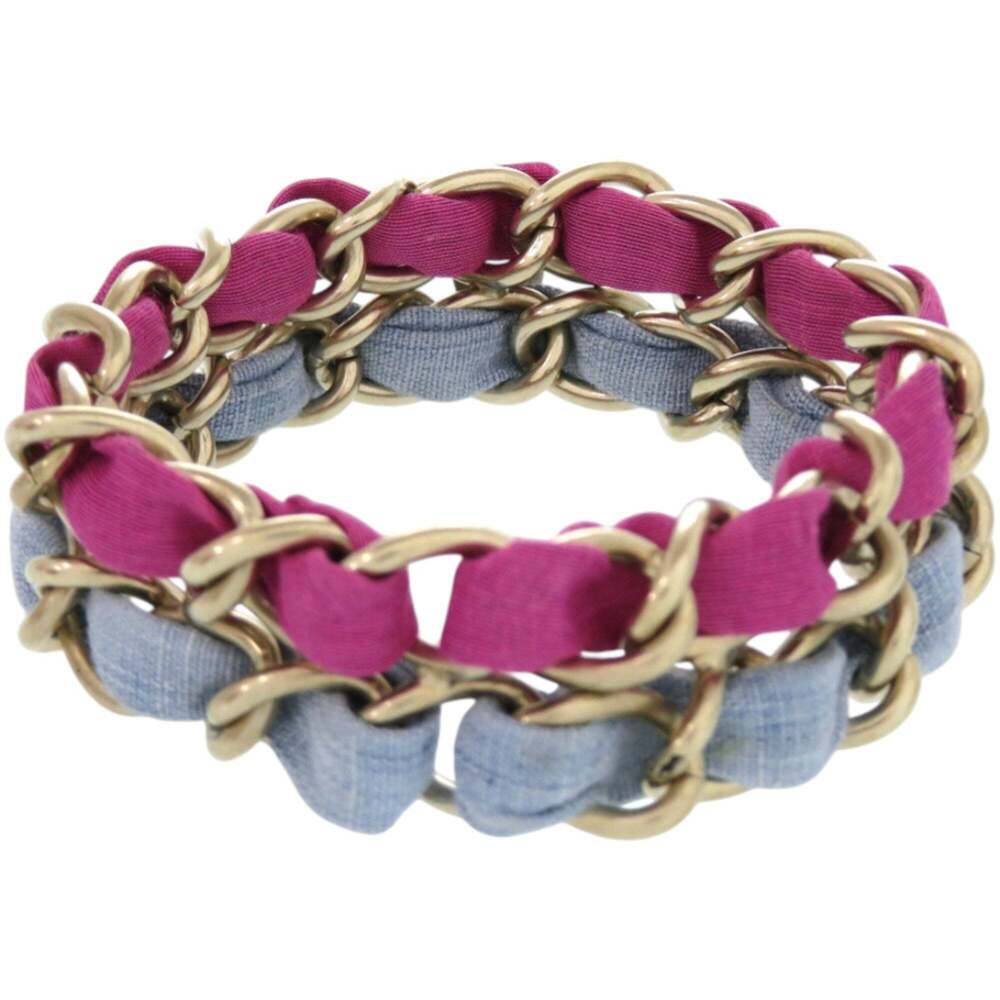 CHANEL Authentic Blue Logo Charm Bracelet - Picture 2 of 5